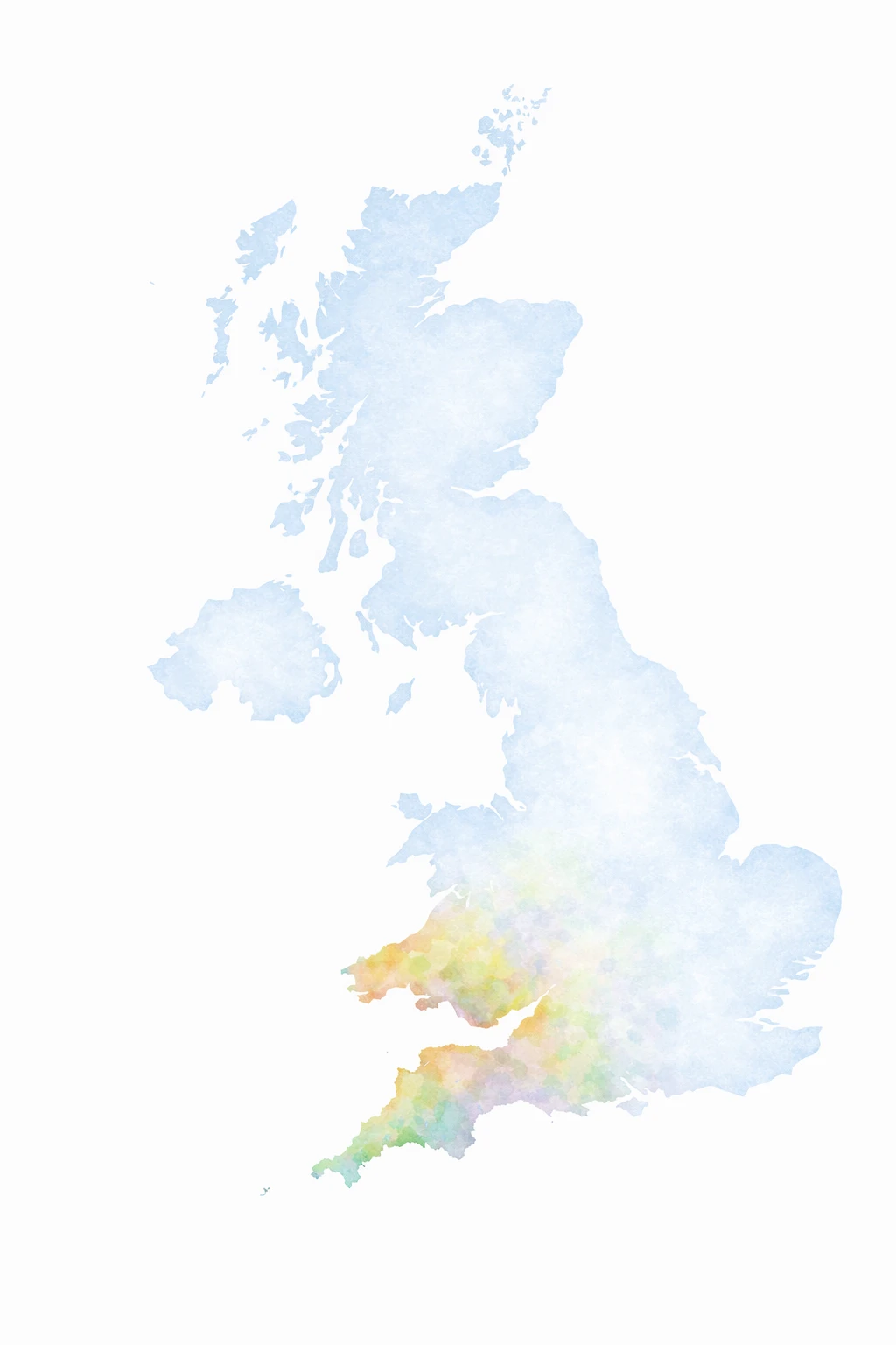 England with the south west of england highlighted.